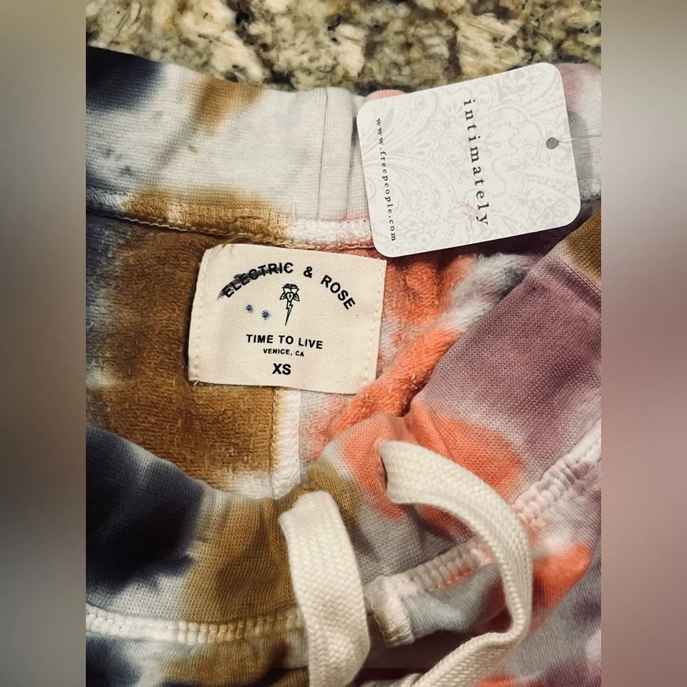 NWT Free People x Electric Rose Vendima Tye Dye Joggers